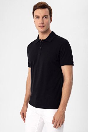 Polo Yaka Regular Kalıp Armürlü Tişört TS1014000300