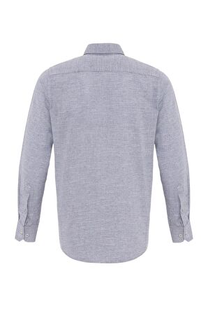 Süvari Köşeli Manşet Regular Kalıp Düz Gömlek