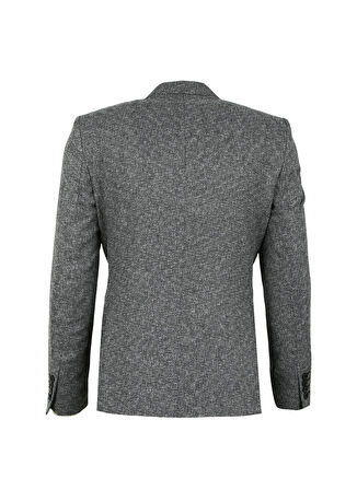 Süvari Slim Fit Siyah Erkek Armürlü Ceket CT2004800240