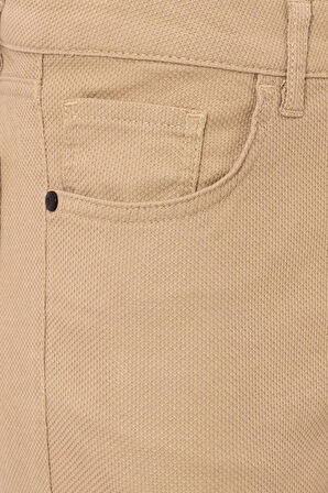 Slim 5 Cep Kalıp Armürlü Pantolon