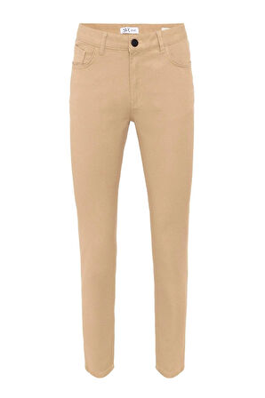 Slim 5 Cep Kalıp Armürlü Pantolon