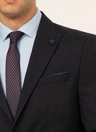 Süvari Normal Bel Slim Fit Lacivert Erkek Takım Elbise TK1000600259