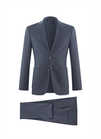 Süvari Normal Bel Slim Fit Lacivert Erkek Takım Elbise TK1006900268
