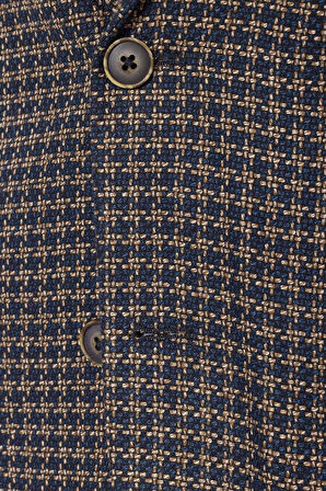 Slim Kalıp Armürlü Takım Elbise