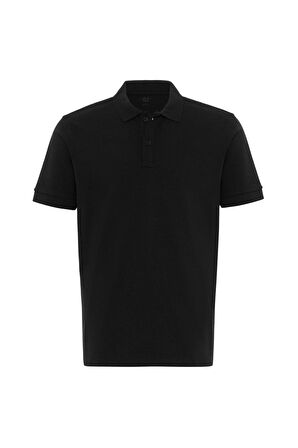 Süvari Polo Yaka Regular Kalıp Armürlü Tişört