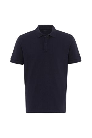 Süvari Polo Yaka Regular Kalıp Armürlü Tişört