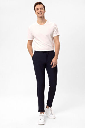 Süvari Slim Kalıp Desenli Jogger Pantolon