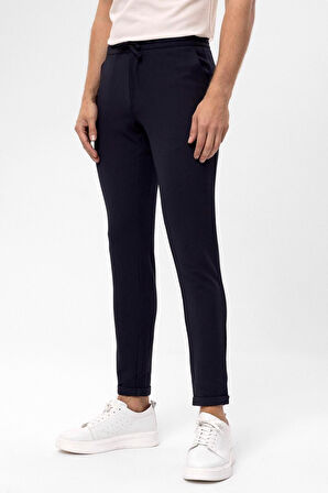 Süvari Slim Kalıp Desenli Jogger Pantolon