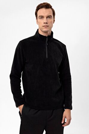 Süvari Kapişonlu Yaka Regular Kalıp Düz Sweatshirt