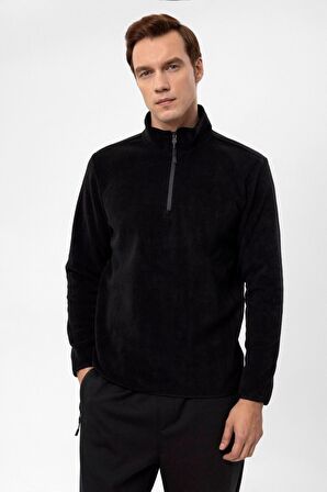 Süvari Kapişonlu Yaka Regular Kalıp Düz Sweatshirt