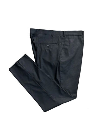 Regular Kalıp Desenli Kumaş Pantolon