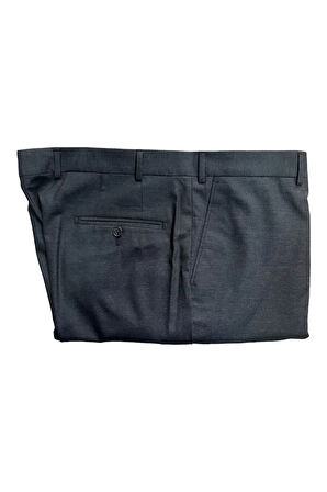 Regular Kalıp Desenli Kumaş Pantolon
