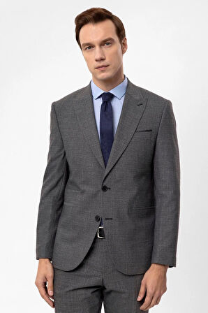 Slimfit Armürlü Takım Elbise