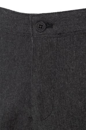 Bej Regular Armürlü Kanvas Pantolon