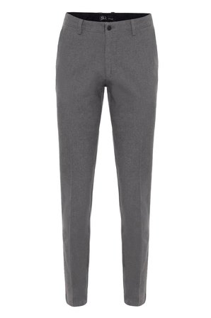 Bej Regular Armürlü Kanvas Pantolon