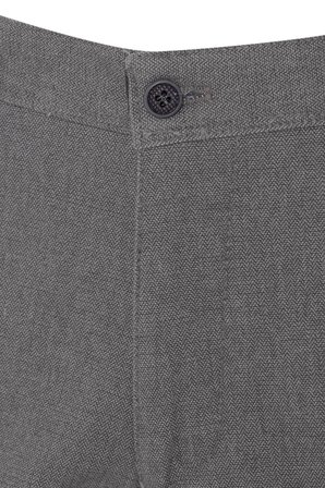 Bej Regular Armürlü Kanvas Pantolon