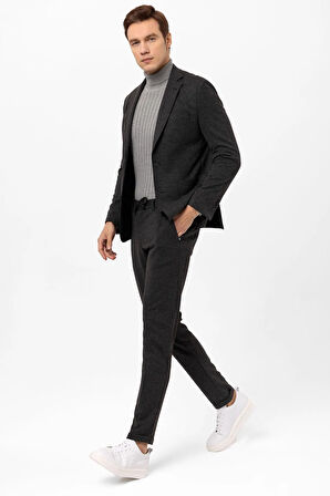 Slimfit Armürlü Takım Elbise