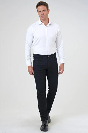 Slim Kalıp Armürlü Pantolon