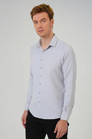 Köşeli Manşet Regular Baskılı Gömlek