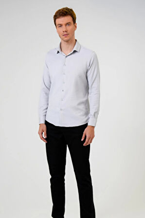 Köşeli Manşet Regular Baskılı Gömlek