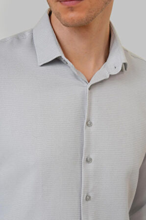 Köşeli Manşet Regular Baskılı Gömlek