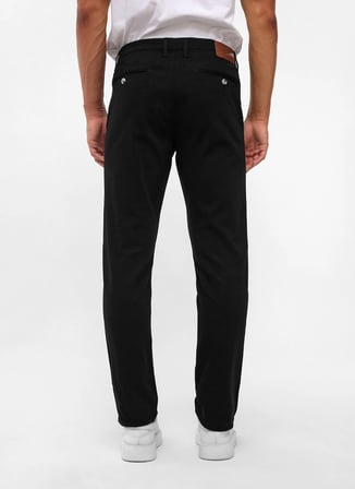 Süvari Siyah Erkek Slim Fit Armürlü Pantolon PN2020500641