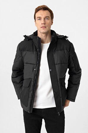 Slim Kalıp Kapitone Mont