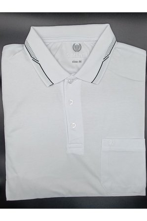 SİMENTİ POLO YAKA DEKORLU CEPLİ RAHAT KALIP KISA KOL TSHİRT