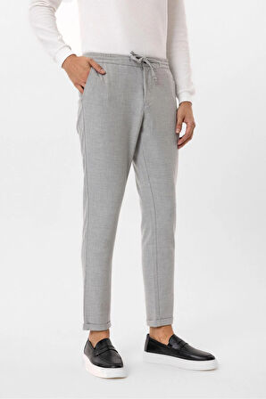 Slim Kalıp Armürlü Jogger Pantolon