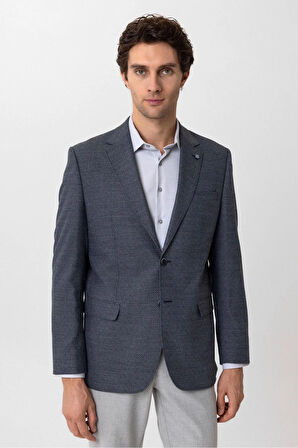 Regular Kalıp Armürlü Ceket