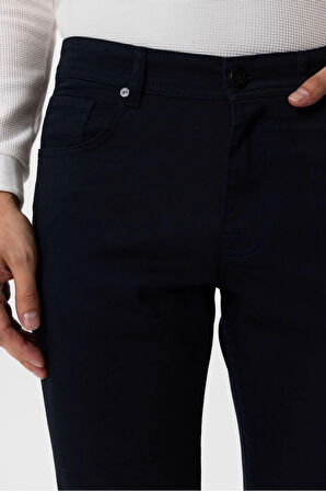 Slim 5 Cep Kalıp Düz Pantolon