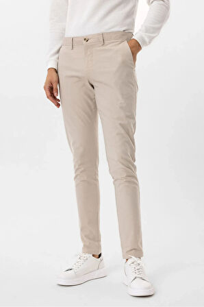 Slim Kalıp Armürlü  Erkek Kanvas Pantolon PN2020500619 TAŞ