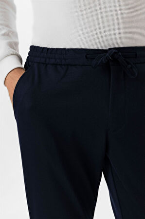 Lacivert Slim Fit Düz Pantolon