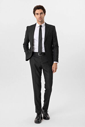 Slim Kalıp Armürlü Takım Elbise