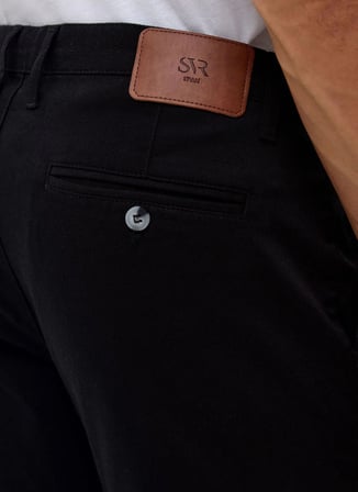 Süvari Siyah Erkek Slim Fit Armürlü Pantolon PN2020500670