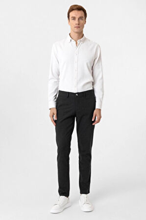 Slim Kalıp Armürlü Pantolon