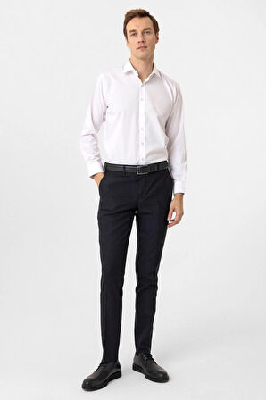 Slim Kalıp Desenli Pantolon