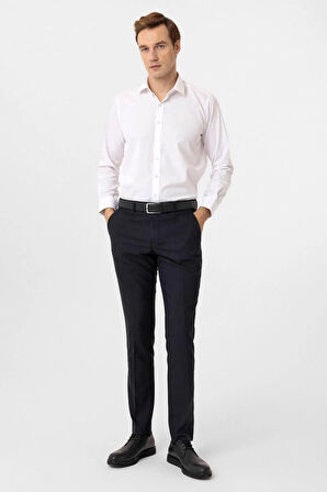Slim Kalıp Desenli Pantolon