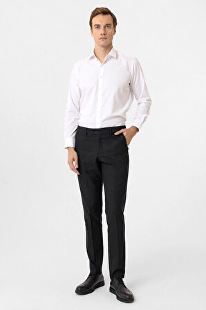 Slim Kalıp Desenli Pantolon