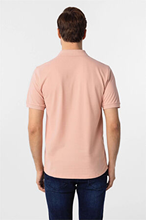 Koyu Pembe Regular Armürlü Polo Yaka Tişört