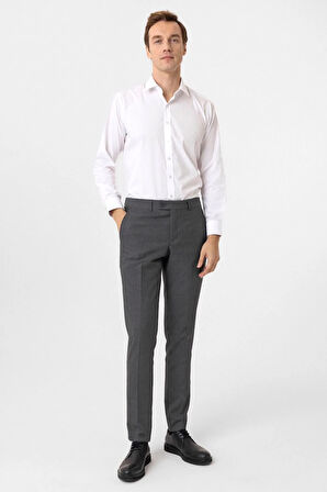 Slim Kalıp Desenli Pantolon