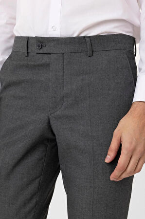 Slim Kalıp Desenli Pantolon