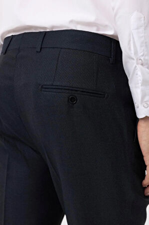 Regular Kalıp Desenli Pantolon