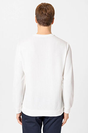 O Yaka Regular Kalıp Armürlü Triko