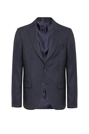 Slimfit Desenli Takım Elbise