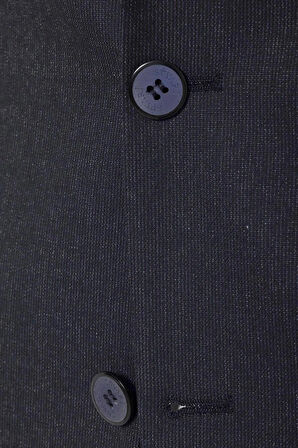 Slimfit Desenli Takım Elbise