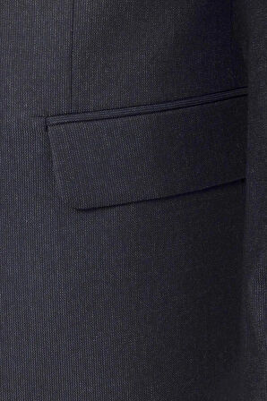 Slimfit Desenli Takım Elbise