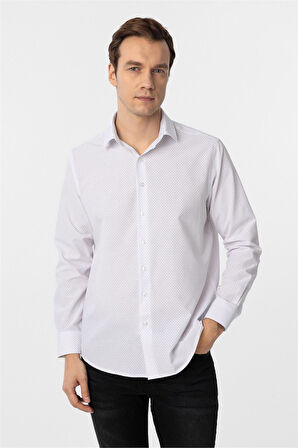 Siyah Slim Fit Düz Klasik Yaka Gömlek