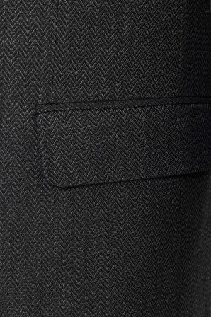 Regular Kalıp Desenli Takım Elbise