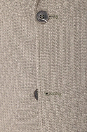 Slim Kalıp Desenli Ceket